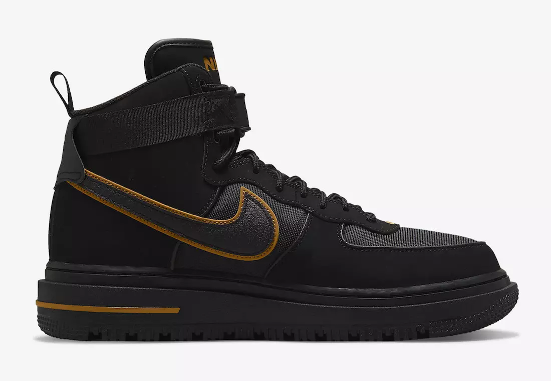 Nike Air Force 1 Boot Cordura Zwart Tarwe DO6702-001 Releasedatum