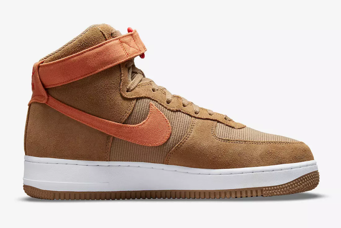 Nike Air Force 1 Héich Brown Orange DH7566-200 Release Datum