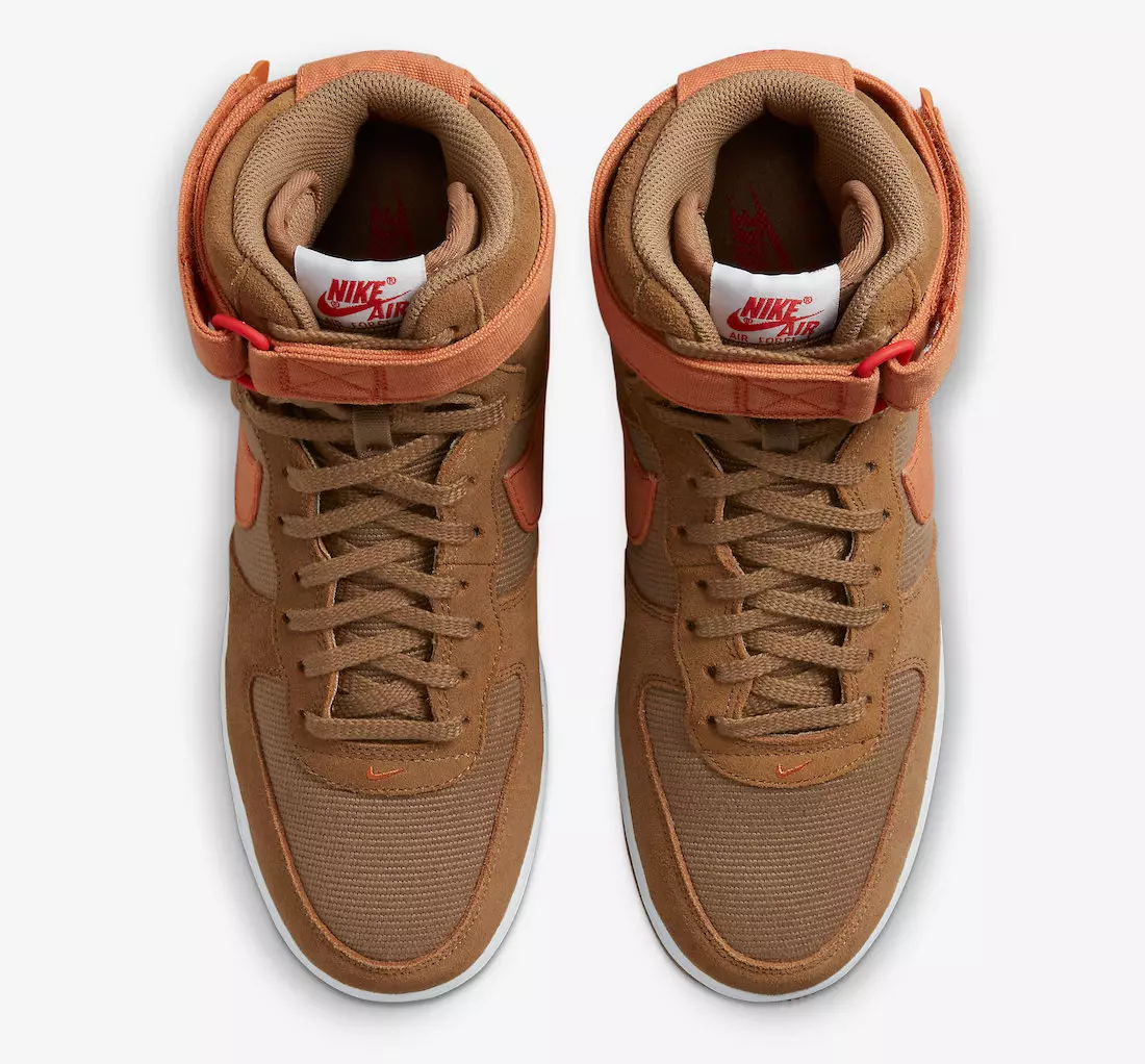 Nike Air Force 1 Héich Brown Orange DH7566-200 Release Datum