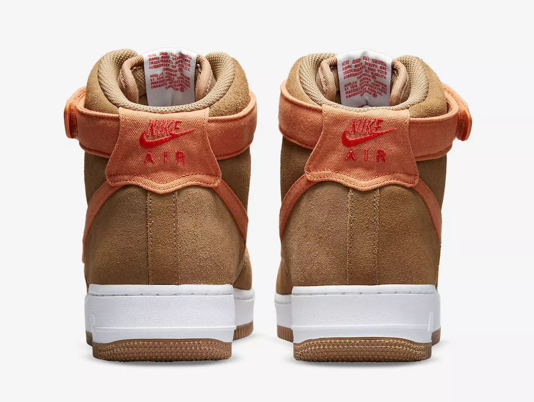 Nike Air Force 1 Héich Brown Orange DH7566-200 Release Datum