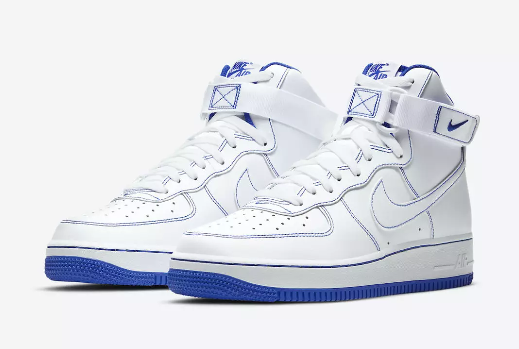 Ημερομηνία κυκλοφορίας Nike Air Force 1 High White Royal Blue CV1753-101