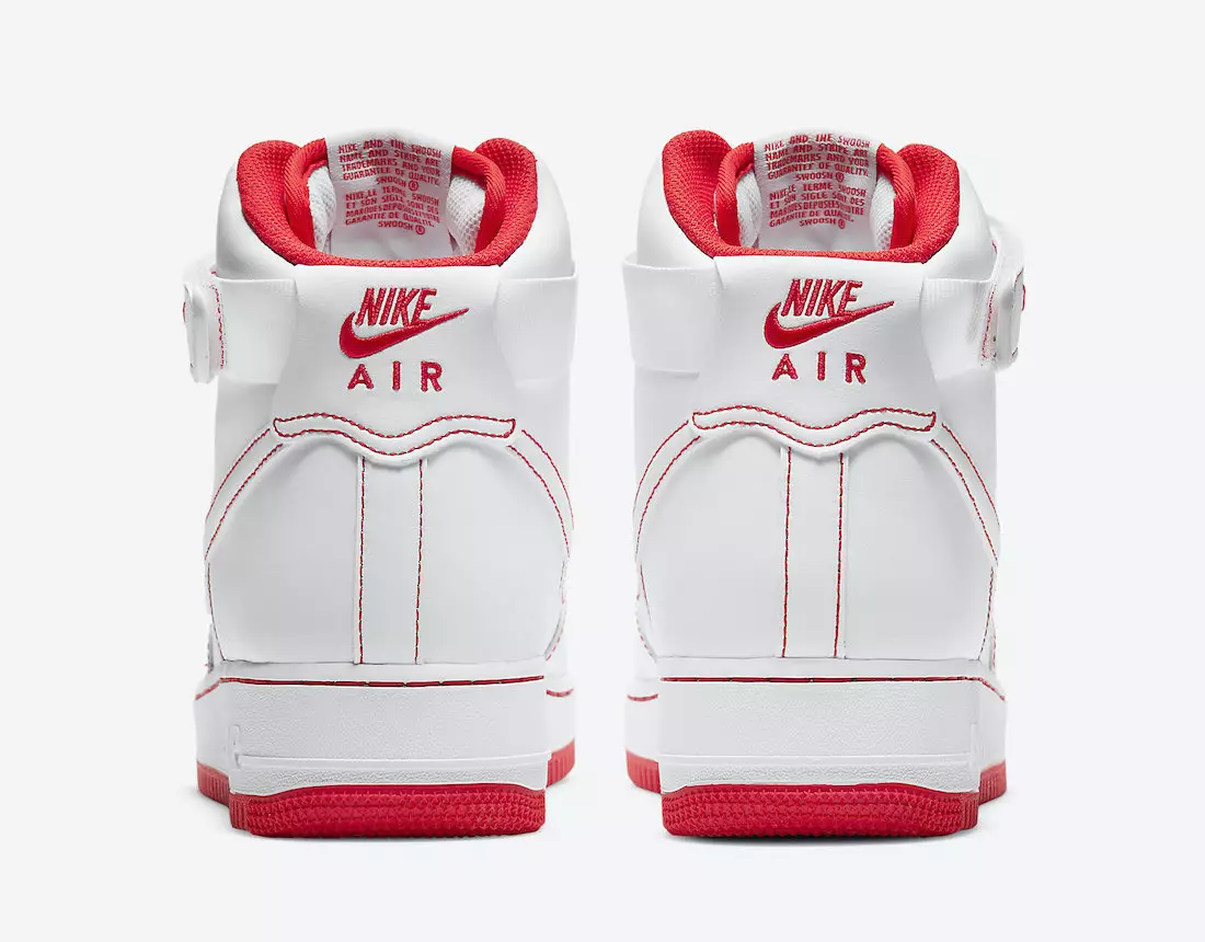 Nike Air Force 1 High White Red CV1753-100 Datum izdavanja