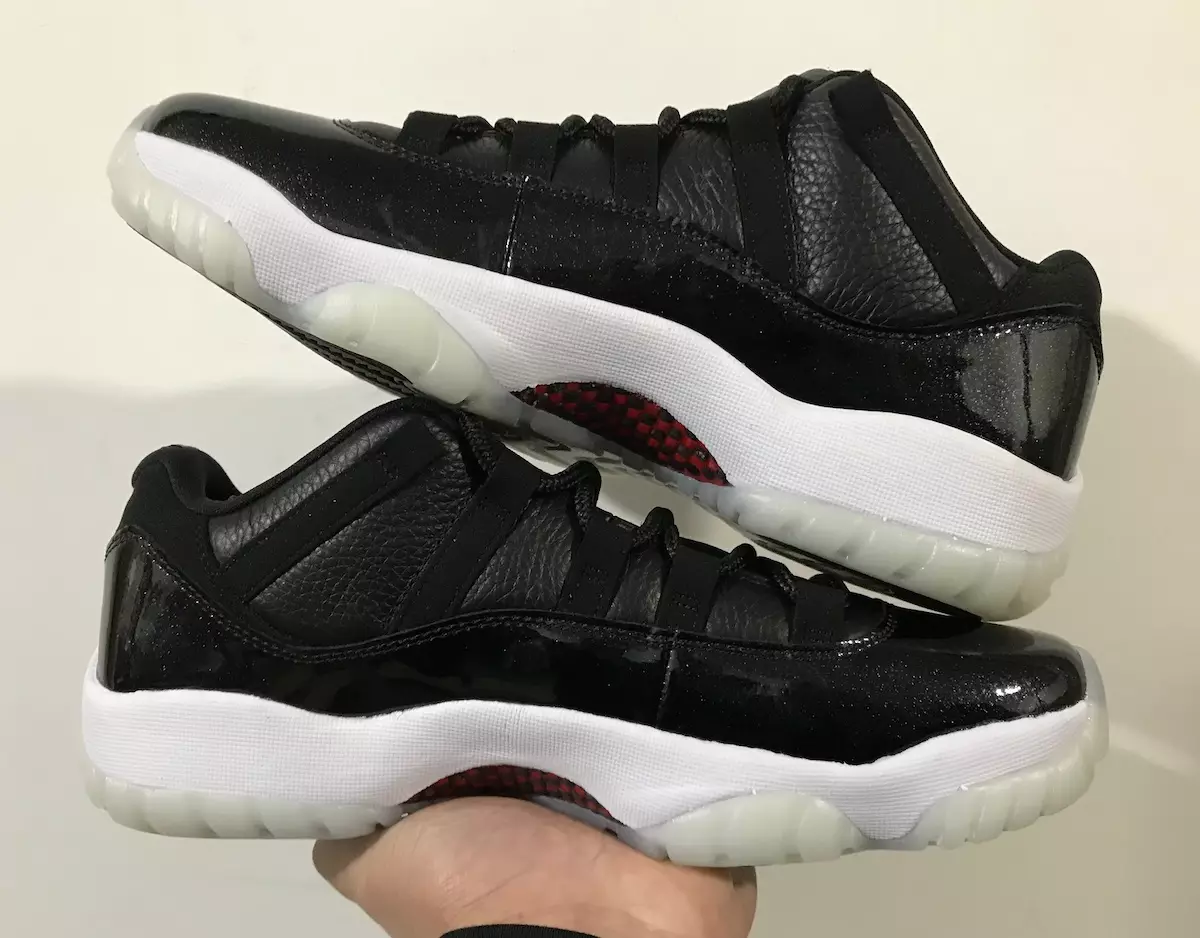 Air Jordan 11 Low 72-10 AV2187-001 Дата выпуску ў руках