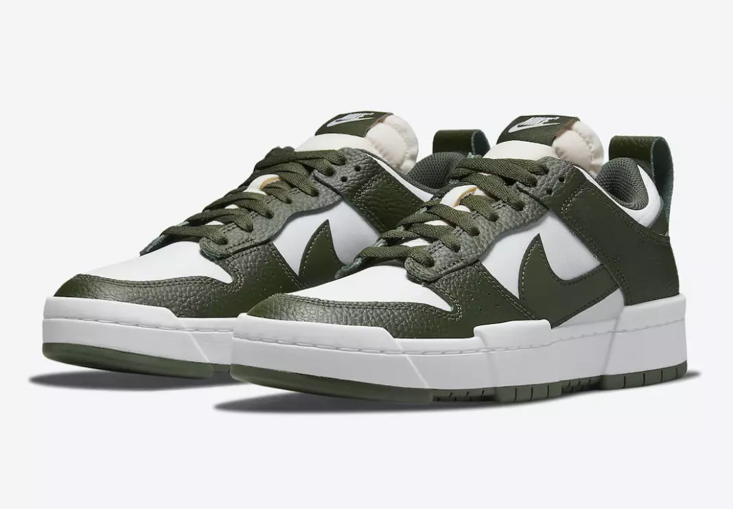 Nike Dunk Low го нарушува темно зеленото DQ0869-100 датум на издавање