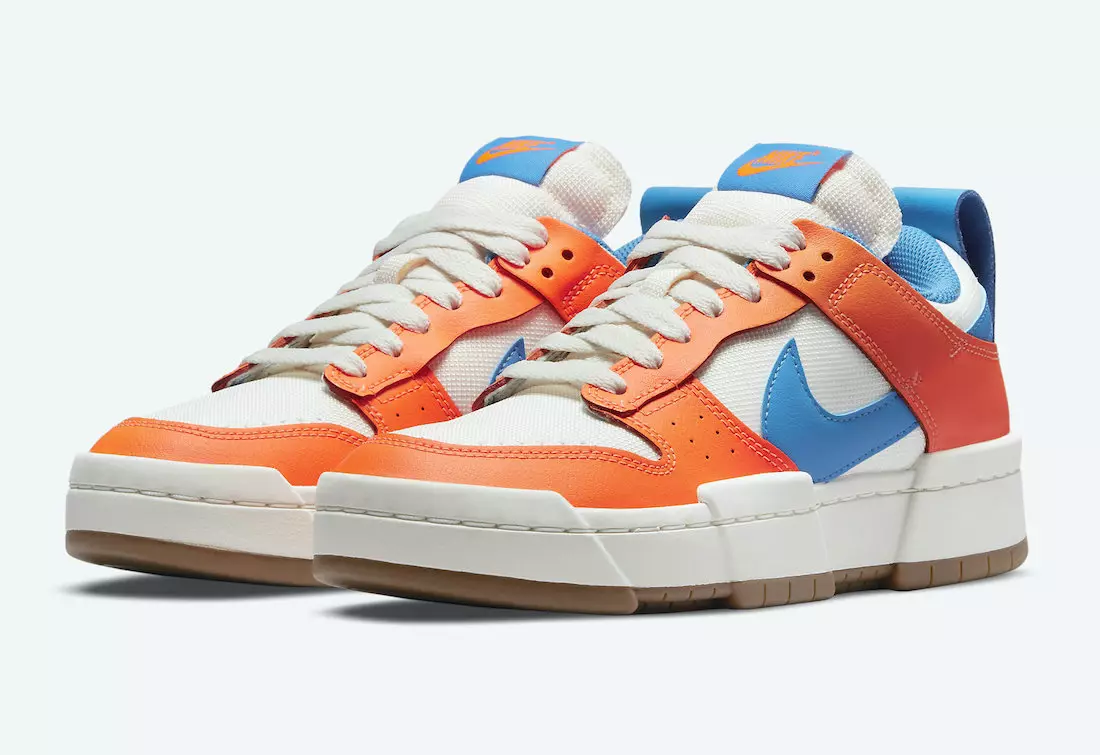 Nike Dunk Low Disrupt appare in Light Photo Blue e Total Orange