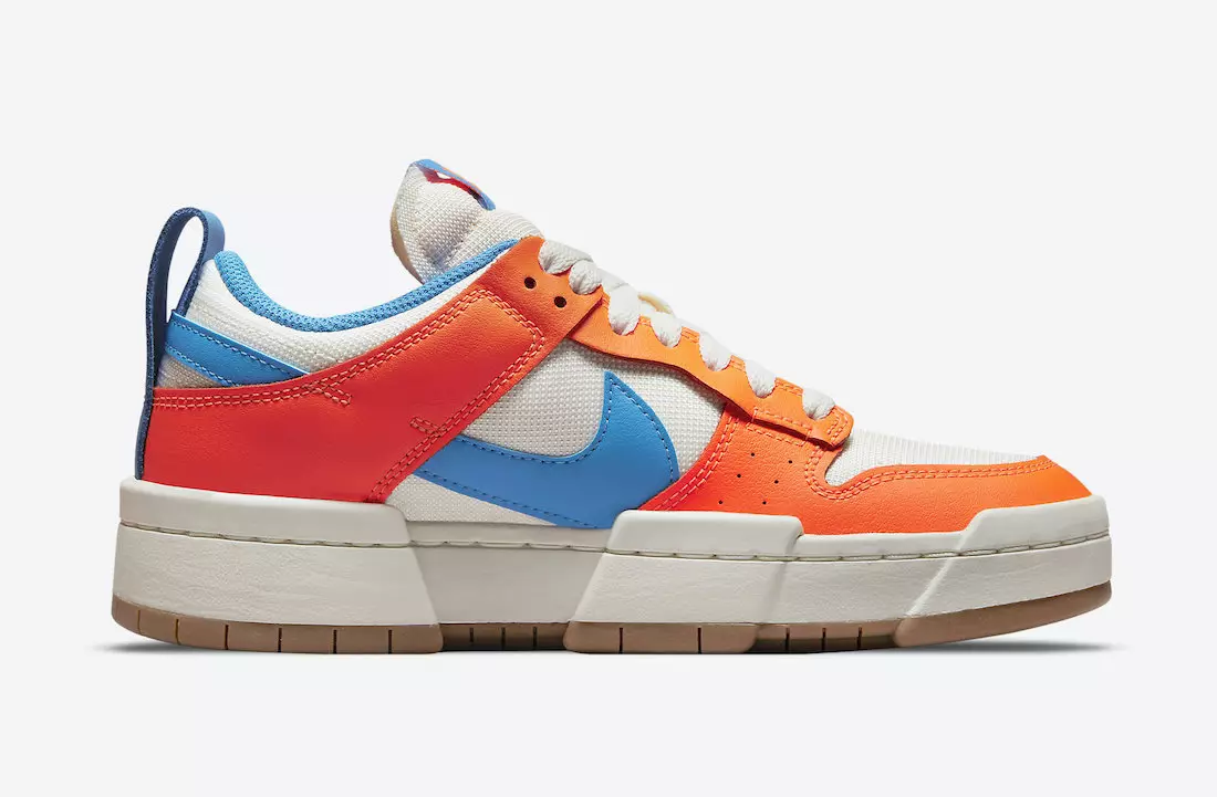 Nike Dunk Low Disrupt Total Orange Light Photo Blue CK6654-104 תאריך שחרור