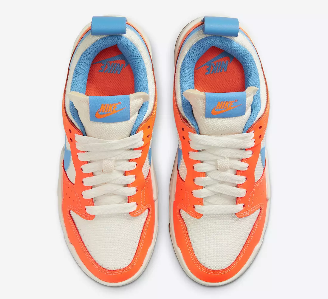 Nike Dunk Low Disrupt Total Orange Light Photo Blue CK6654-104 Chiqarish sanasi