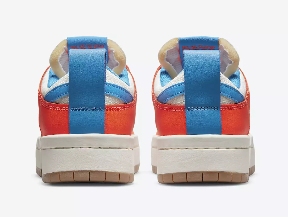 Nike Dunk Low Disrupt Total Orange Light Photo Biru CK6654-104 Tanggal Rilis