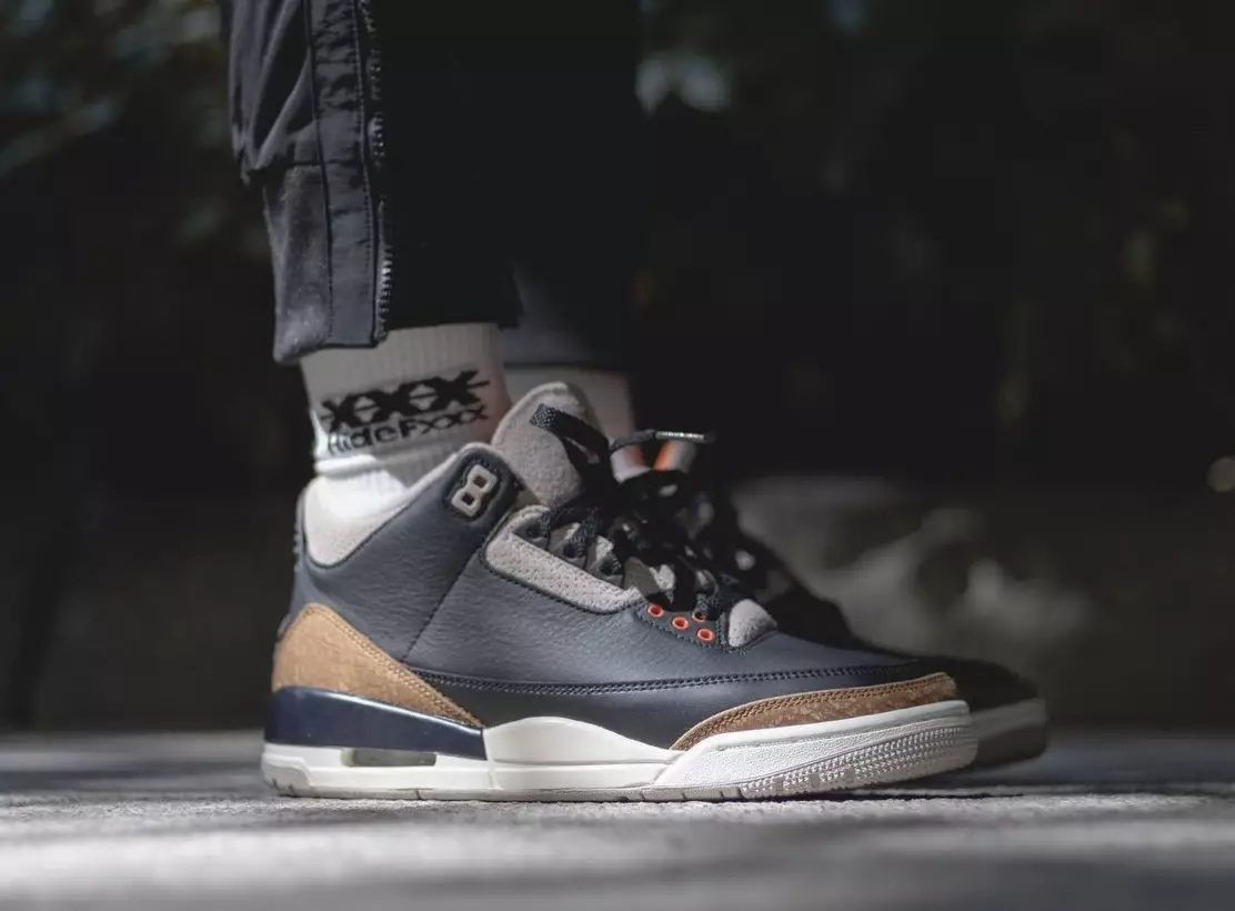 Air Jordan 3 Desert Elephant CT8532-008 Tanggal Rilis On-Foot