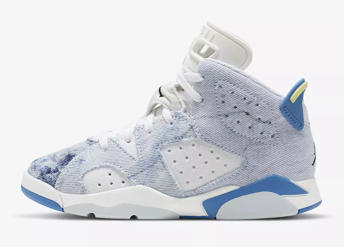 تاريخ إصدار Air Jordan 6 Acid Wash Denim Kids DX6176-100