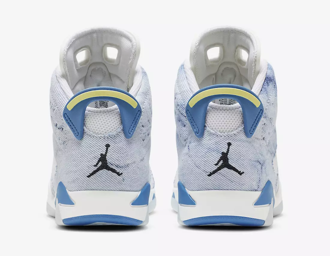 Air Jordan 6 Asit Yıkama Denim Çocuk DX6176-100 Çıkış Tarihi