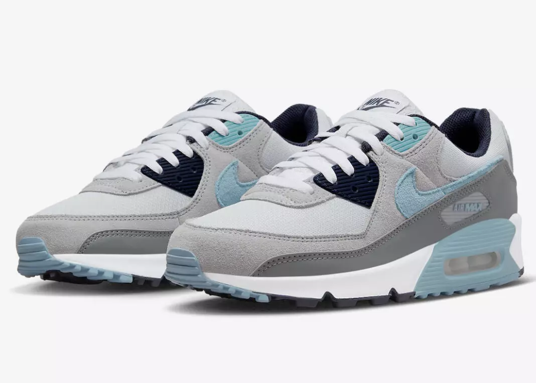 Nike Air Max 90 Hvid Grå Blå DM0029-003 Udgivelsesdato