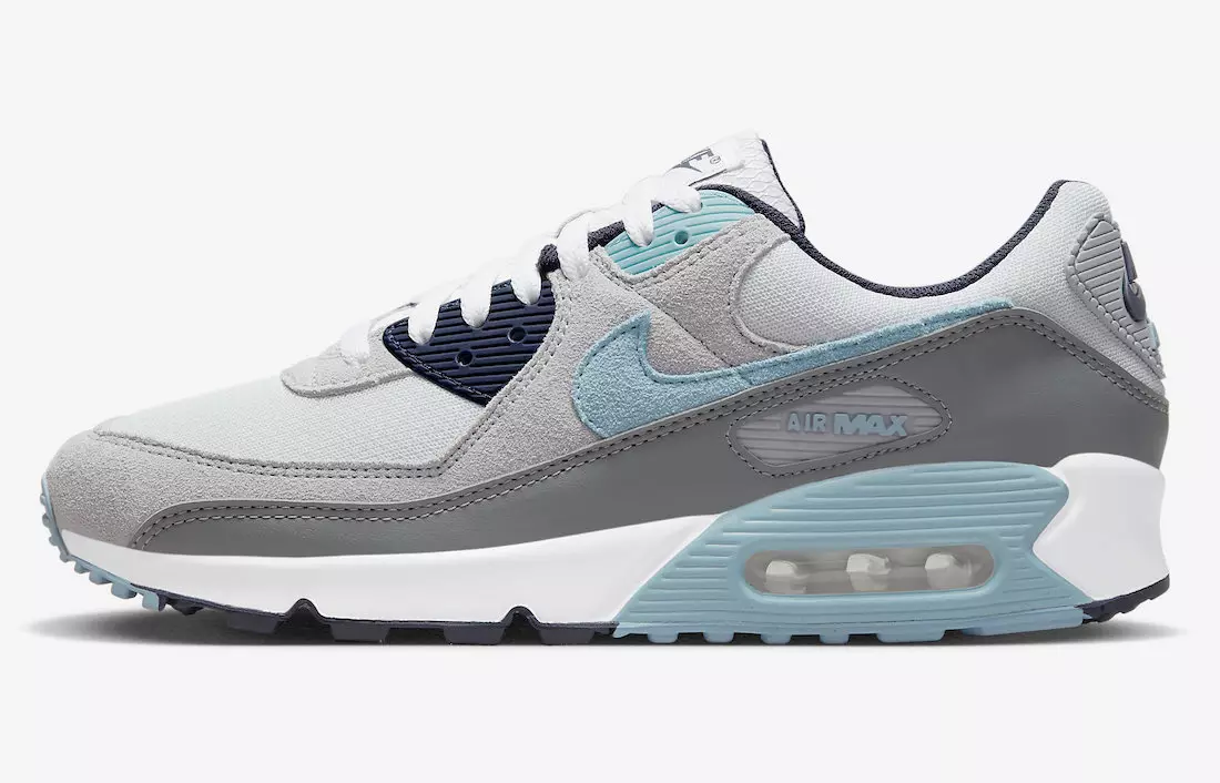 Nike Air Max 90 Valkoinen Harmaa Sininen DM0029-003 Julkaisupäivä