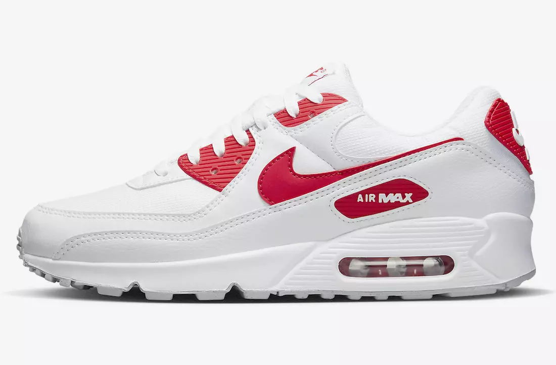 Nike Air Max 90 White Red DX8966-100 Дата на издаване