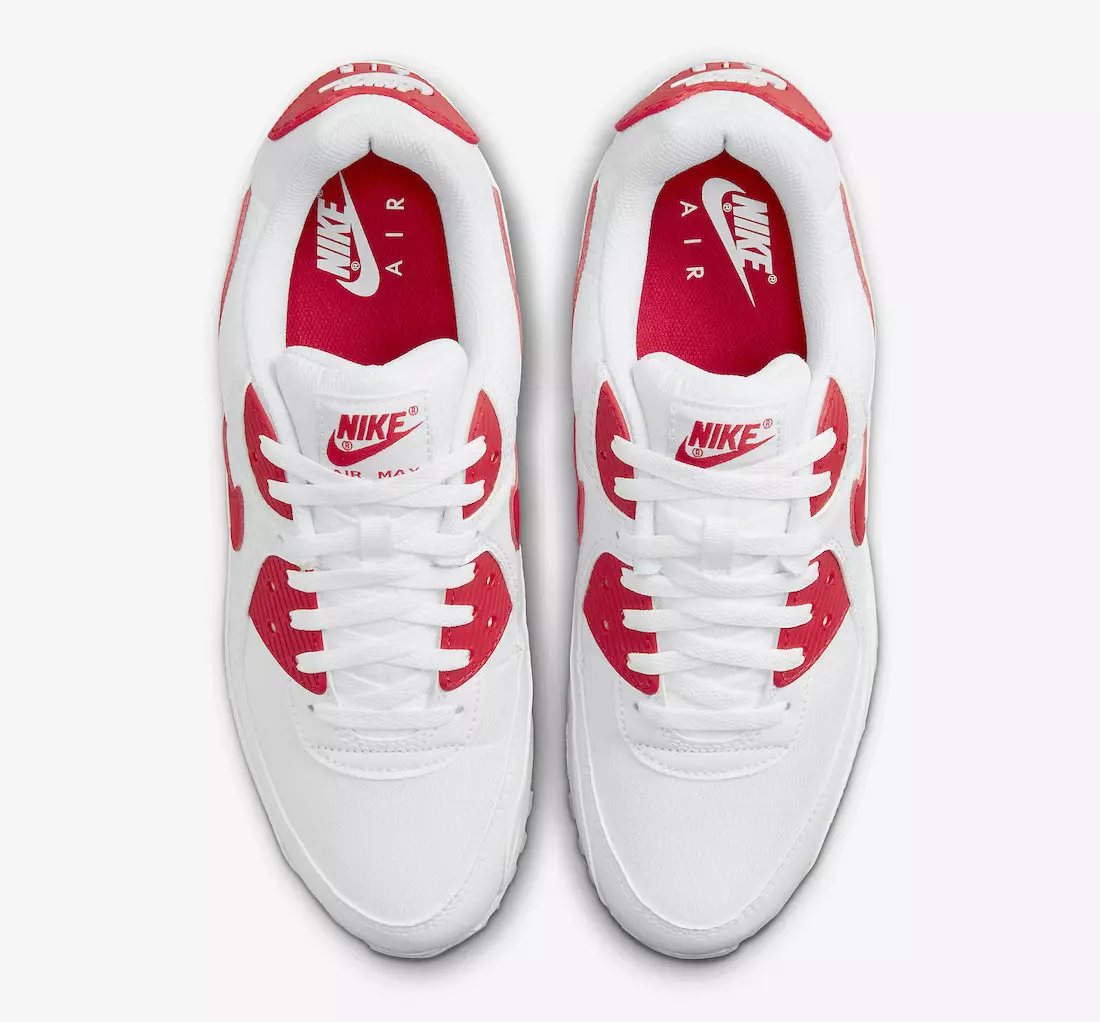 Nike Air Max 90 White Red DX8966-100 Шығарылған күні