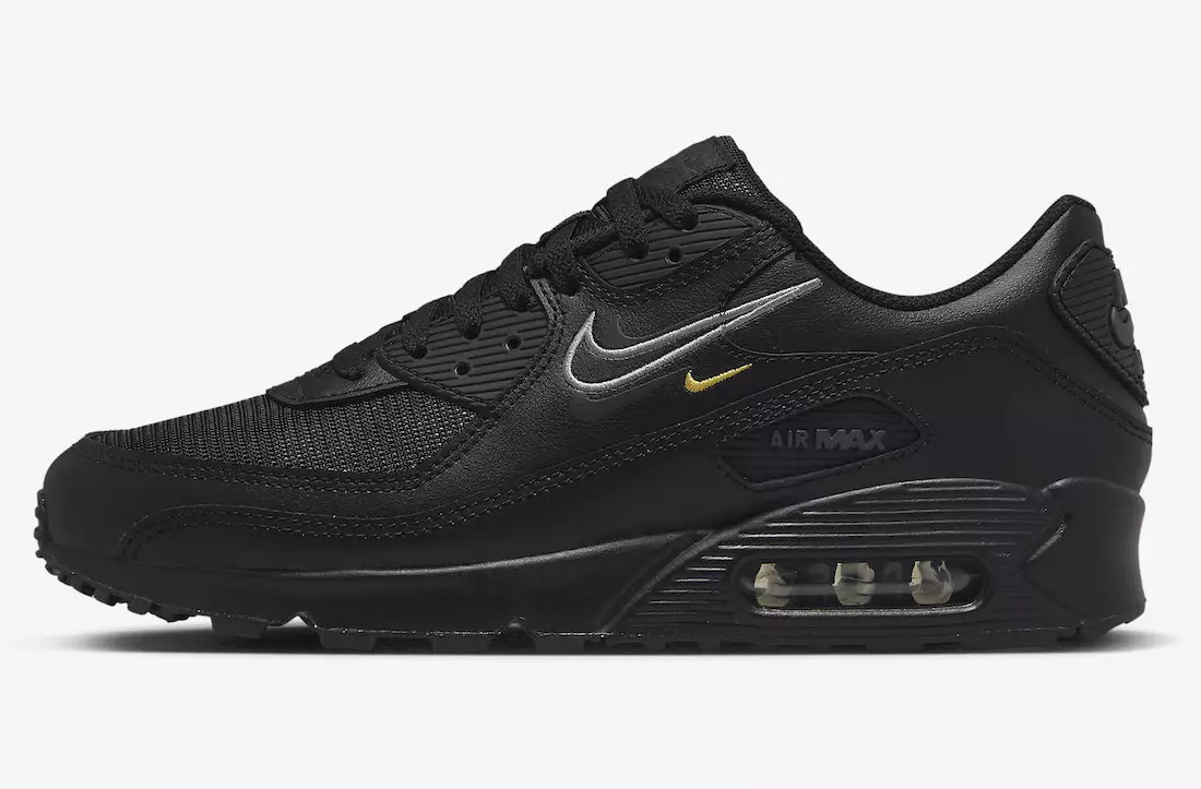 Nike Air Max 90 Black Multi Swoosh DX2651-001 תאריך יציאה