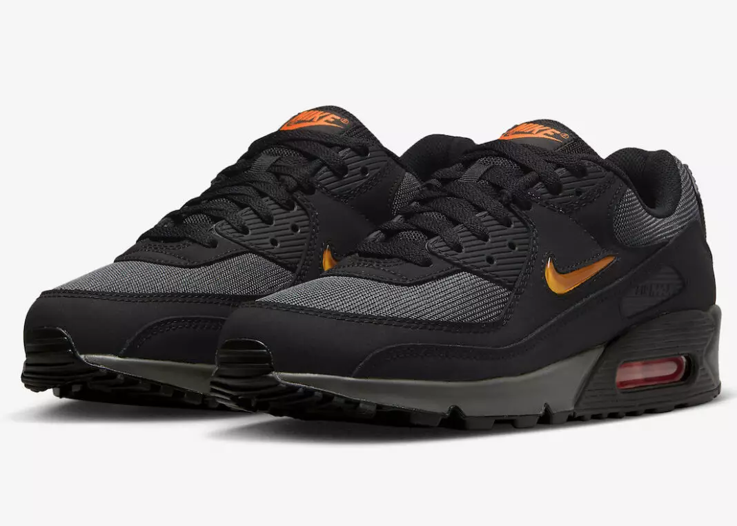 Nike Air Max 90 Jewel Zwart Oranje DX2656-001 Releasedatum