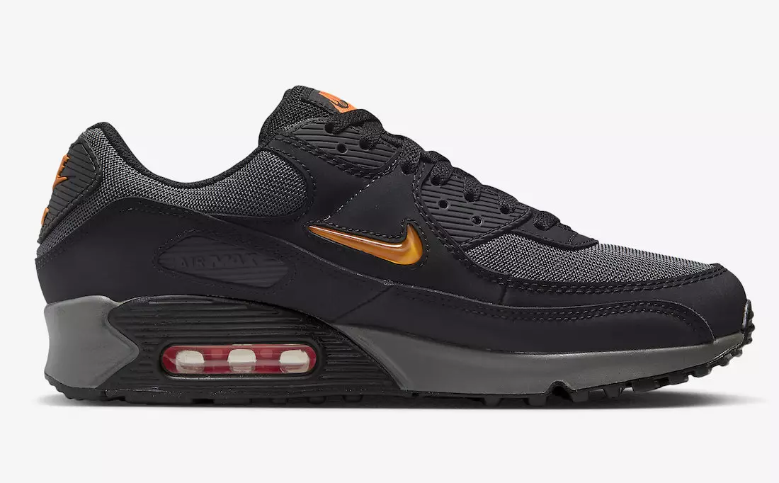 Nike Air Max 90 Jewel Zwart Oranje DX2656-001 Releasedatum