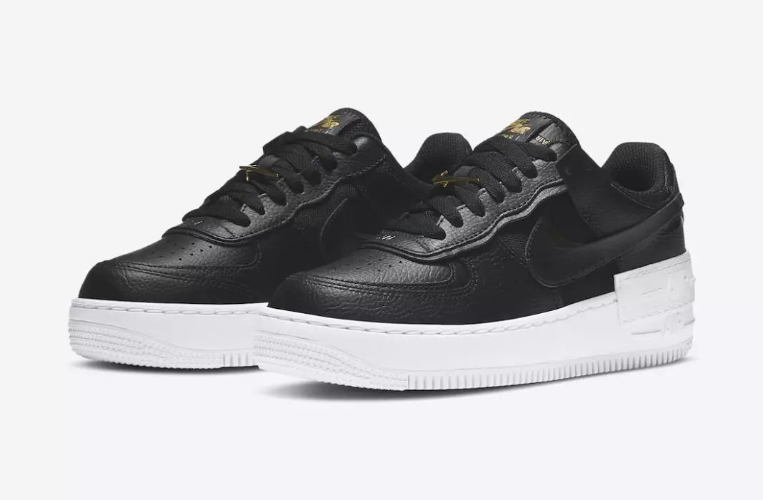 Nike Air Force 1 Shadow Black White Gold DC4459-001 Datum izdaje