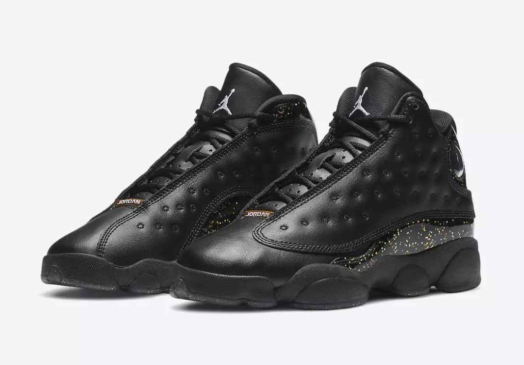 Air Jordan 13 GS Black Gold Glitter DC9443-007 Utgivelsesdato Pris