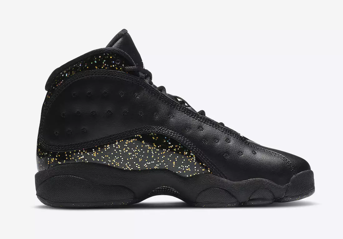 Air Jordan 13 GS Black Gold Glitter DC9443-007 תאריך יציאה מחיר