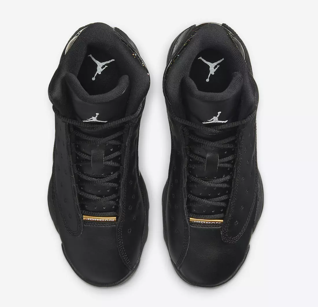 Air Jordan 13 GS Negras Oro Glitter DC9443-007 Fecha de lanzamiento Precio