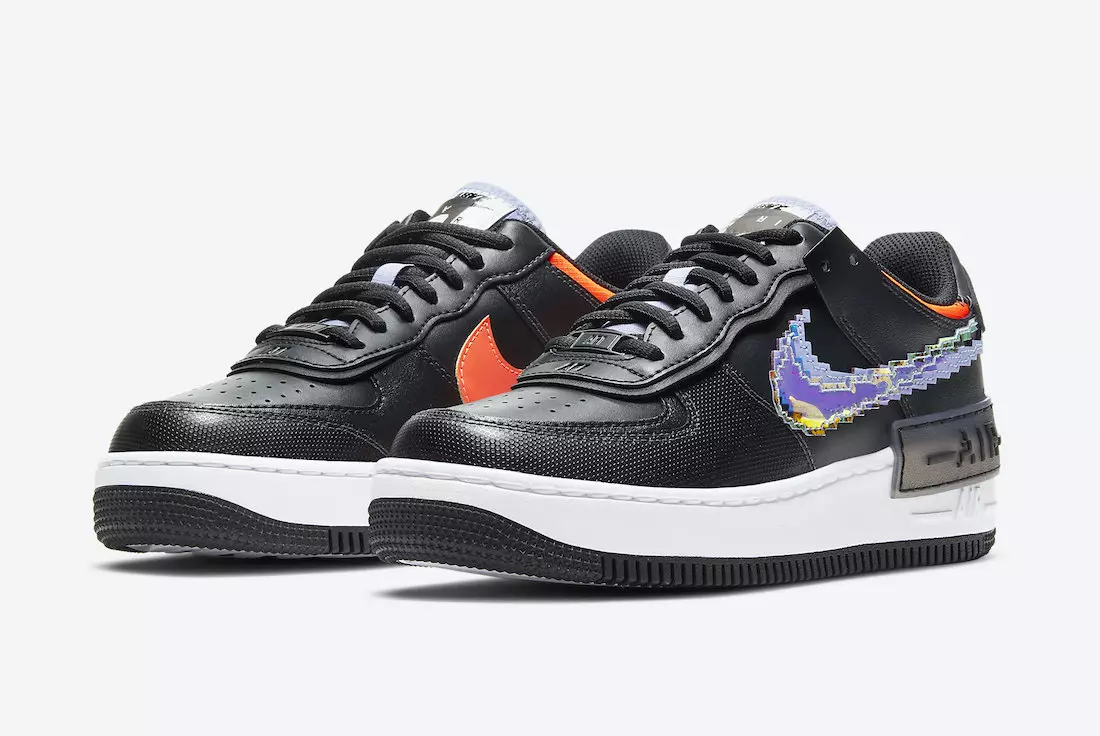 Гэтыя Nike Air Force 1 Shadow пастаўляюцца з вясёлкавай піксельнай галоўкай