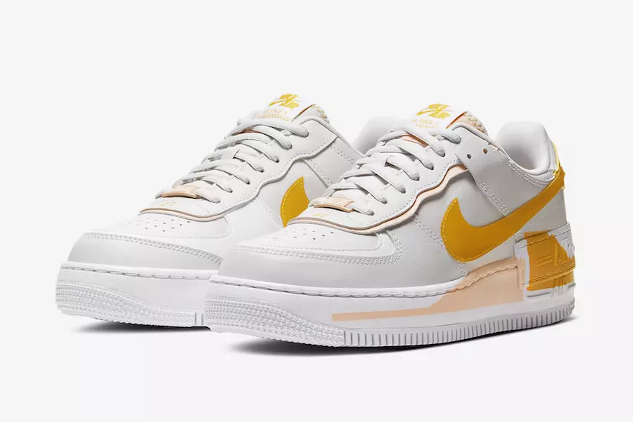 Nike Air Force 1 Shadow Vast Grey Polen Rise CQ9503-001 Чыгарылган күнү