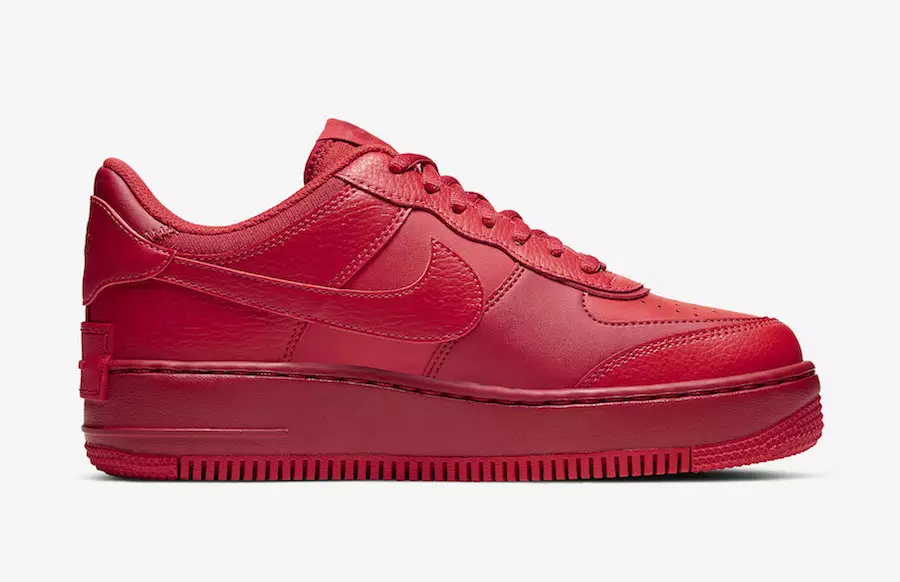 Nike Air Force 1 Shadow University Red CU3012-661 מעלדונג טאָג