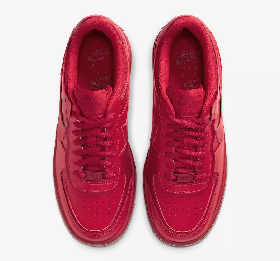 Nike Air Force 1 Shadow University Red CU3012-661 väljalaskekuupäev