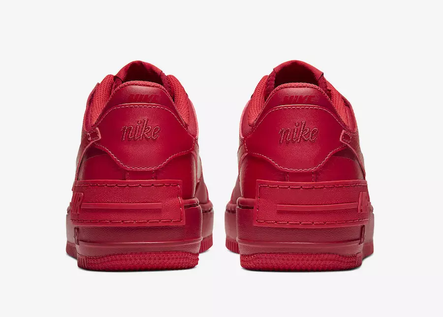 Nike Air Force 1 Shadow University Red CU3012-661 Թողարկման ամսաթիվ