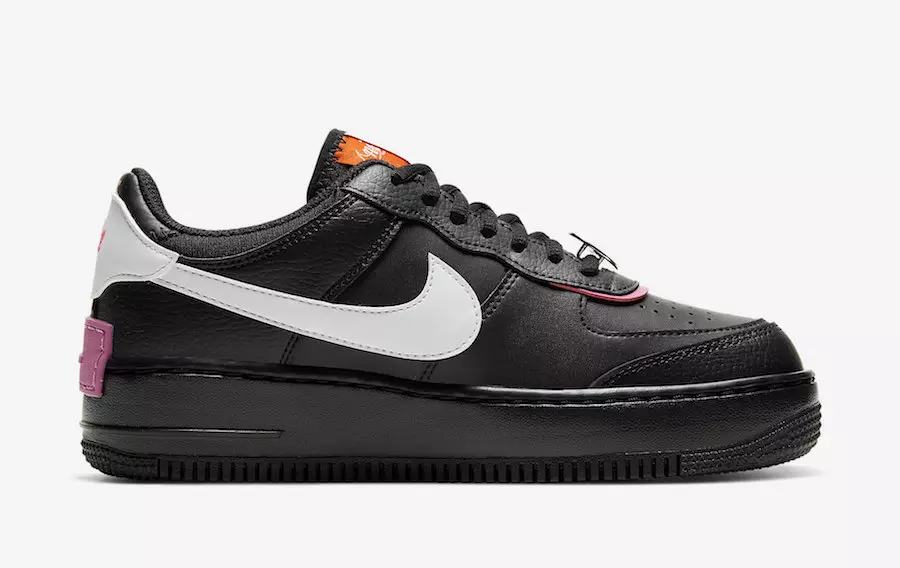 Nike Air Force 1 שאָטן שווארצע פוטשסיאַ CU4743-001 מעלדונג טאָג