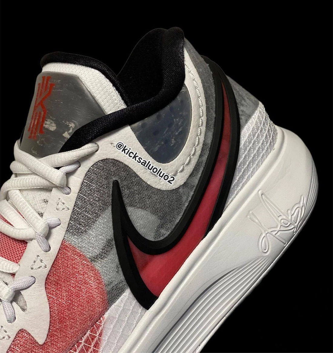 Nike Kyrie 8 White University Red Black Wolf Grey DJ6017-100 Дата на издаване