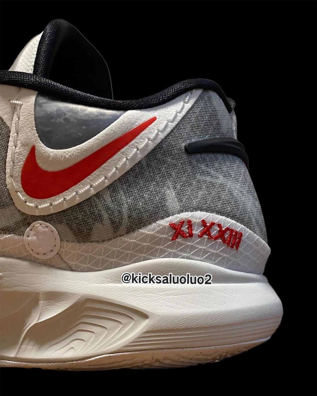 Nike Kyrie 8 White University Red Iswed Wolf Griż DJ6017-100 Data tar-Rilaxx