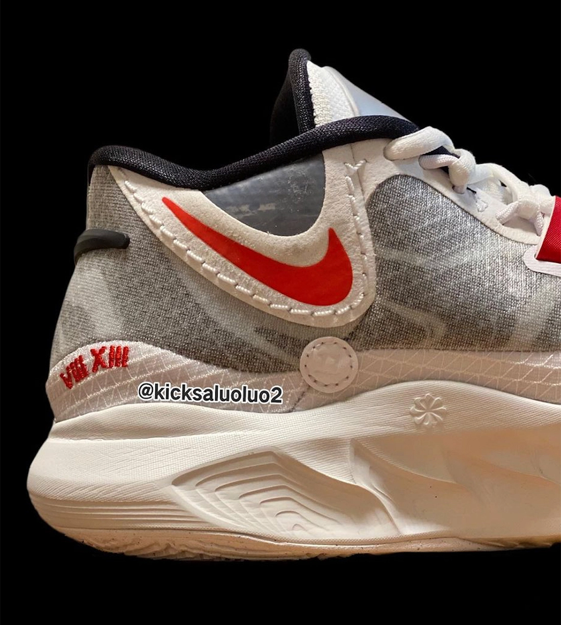 Nike Kyrie 8 White University Röd Svart Varg Grå DJ6017-100 Releasedatum