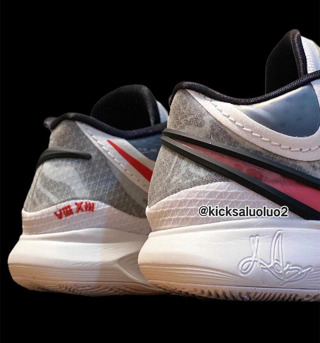 تاريخ الإصدار Nike Kyrie 8 White University Red Black Wolf Gray DJ6017-100