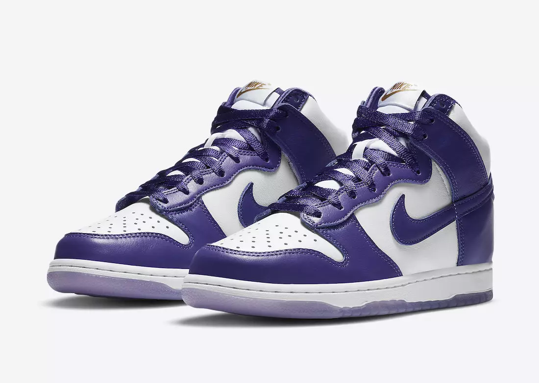 Nike го потврди датумот на издавање на „Dunk High“ на „Varsity Purple“.