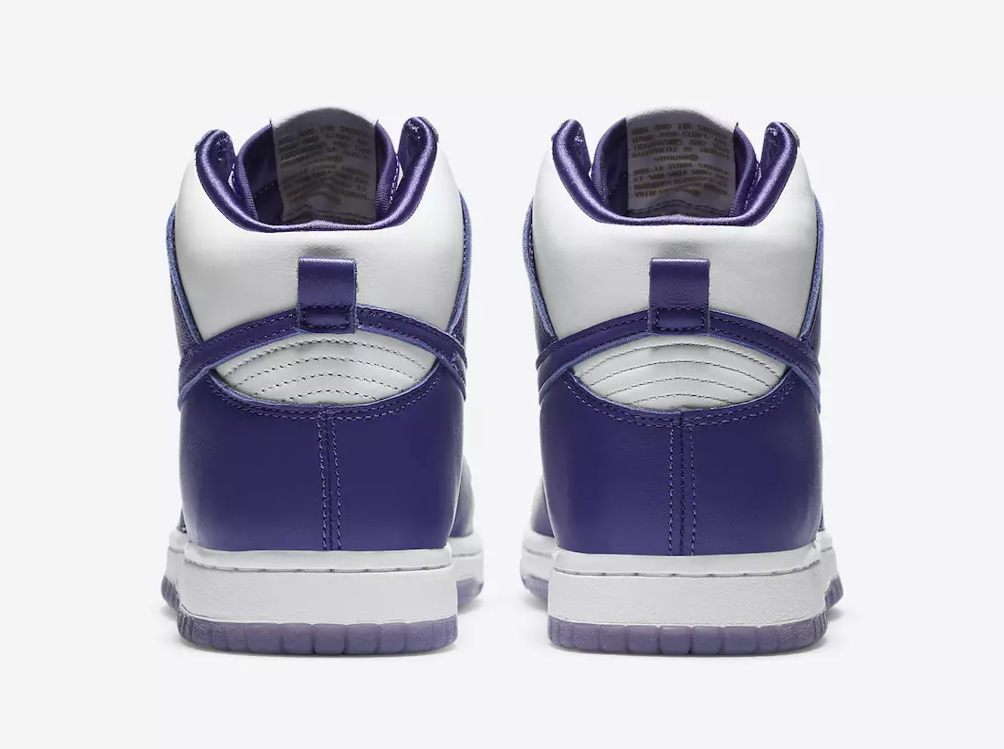 Nike Dunk High Varsity Purple DC5382-100 Išleidimo data Kaina