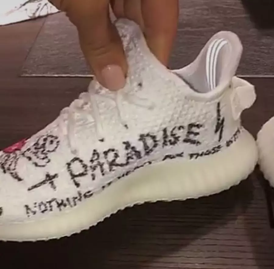 adidas YEEZY Boost 350 V2 ымыркайлар үчүн крем White Custom