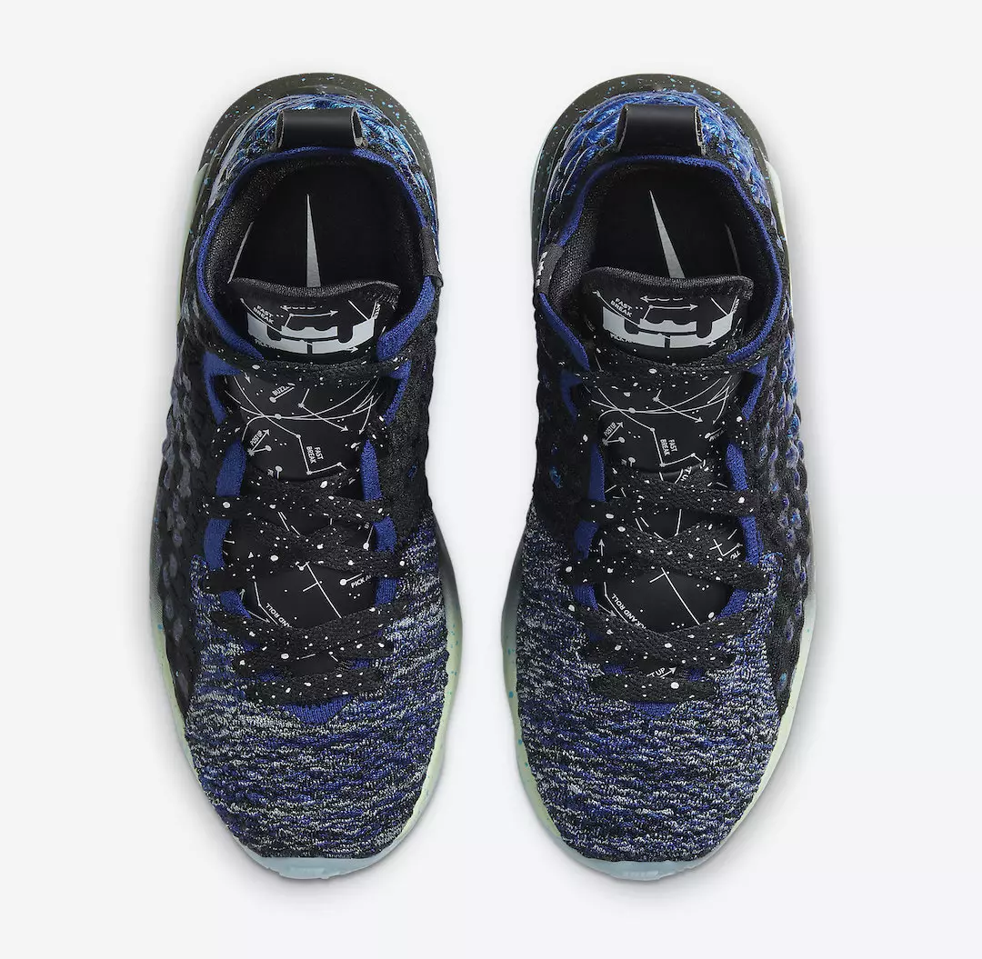 Nike LeBron 17 קאַנסטאַליישאַנז BQ5594-407 מעלדונג טאָג