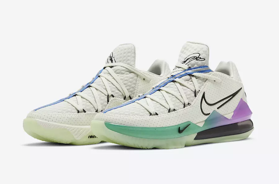 Nike LeBron 17 Low Glow in the Dark Pastell Gradient CD5007-005 Releasedatum