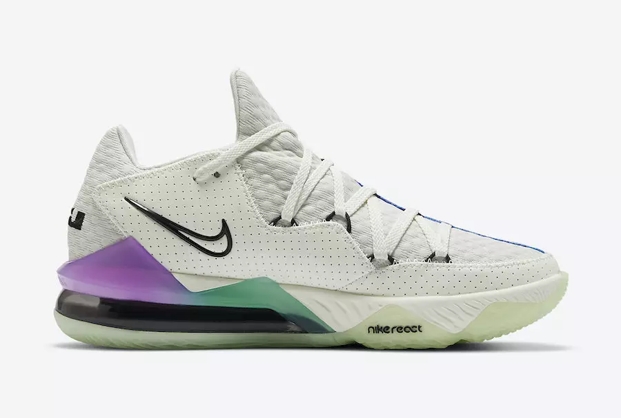 Nike LeBron 17 သည် မှောင်မိုက်သော Pastel Gradient CD5007-005 တွင် တောက်ပမှု နည်းပါးသည်