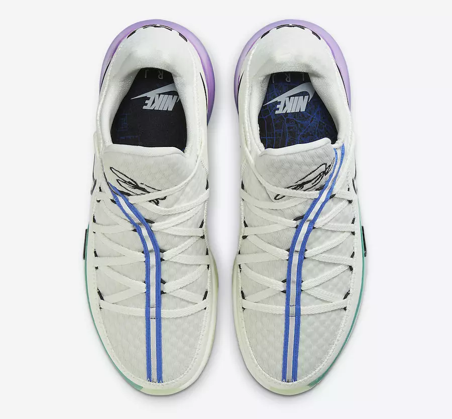 Nike LeBron 17 zems spīdums tumšā pasteļtoņu gradienta CD5007-005 izlaišanas datums