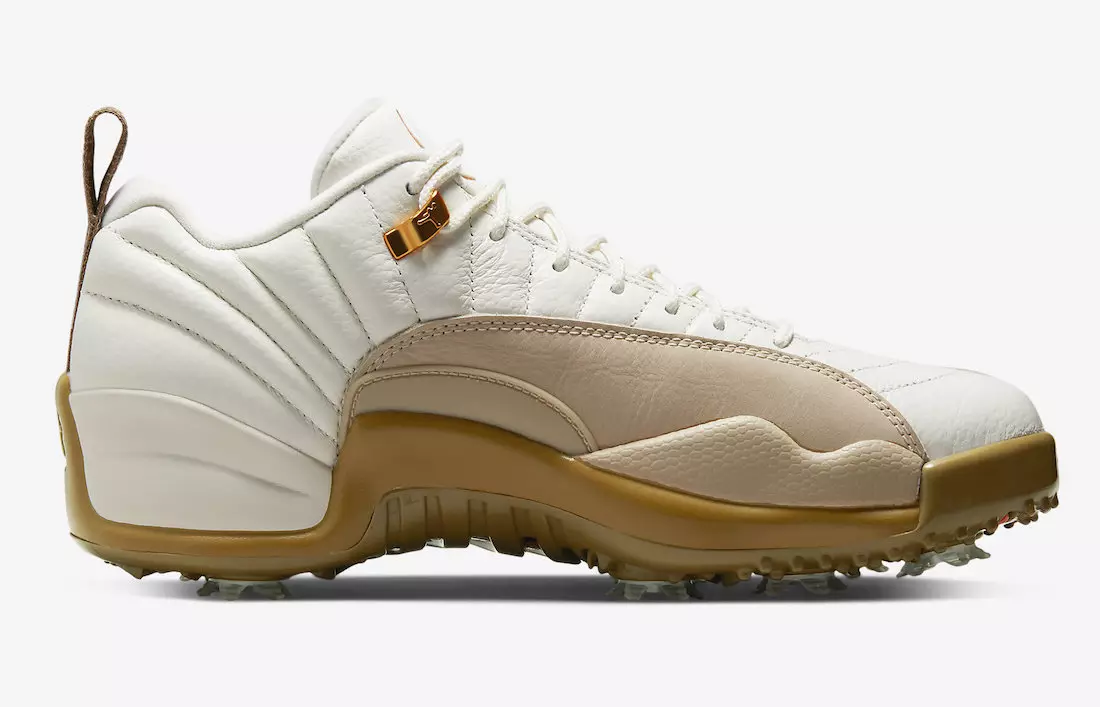 Air Jordan 12 Laag Golfzeil Donker Drijfhout Rotan Zwart DM9016-109 Releasedatum