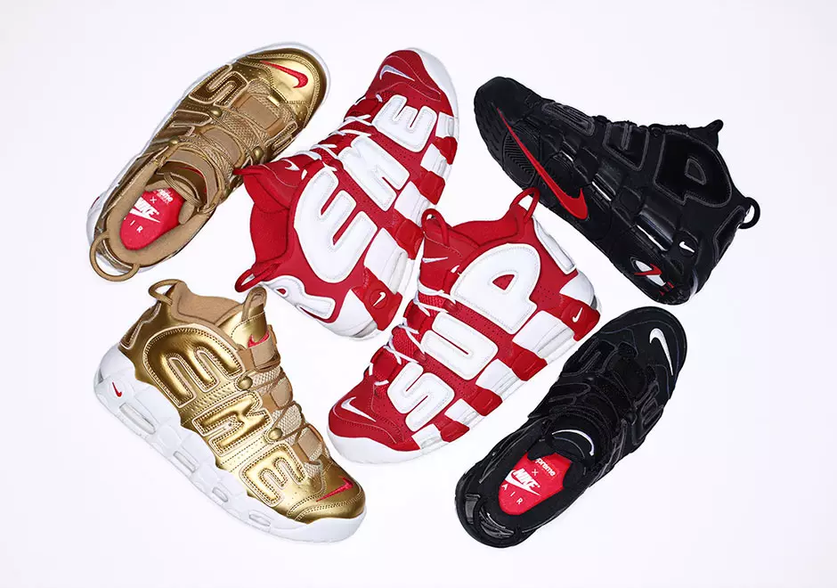 Supreme Nike Air More Uptempo utgivelsesdato