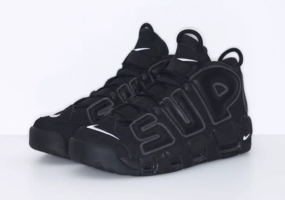 Ημερομηνία κυκλοφορίας Supreme Nike Air More Uptempo Black