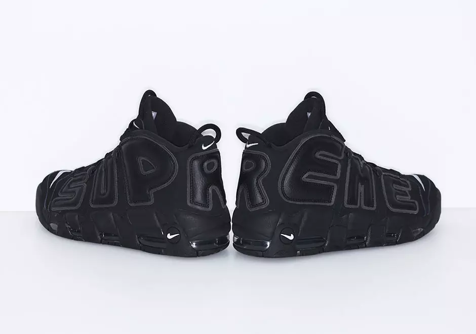 תאריך שחרור Supreme Nike Air More Uptempo Black