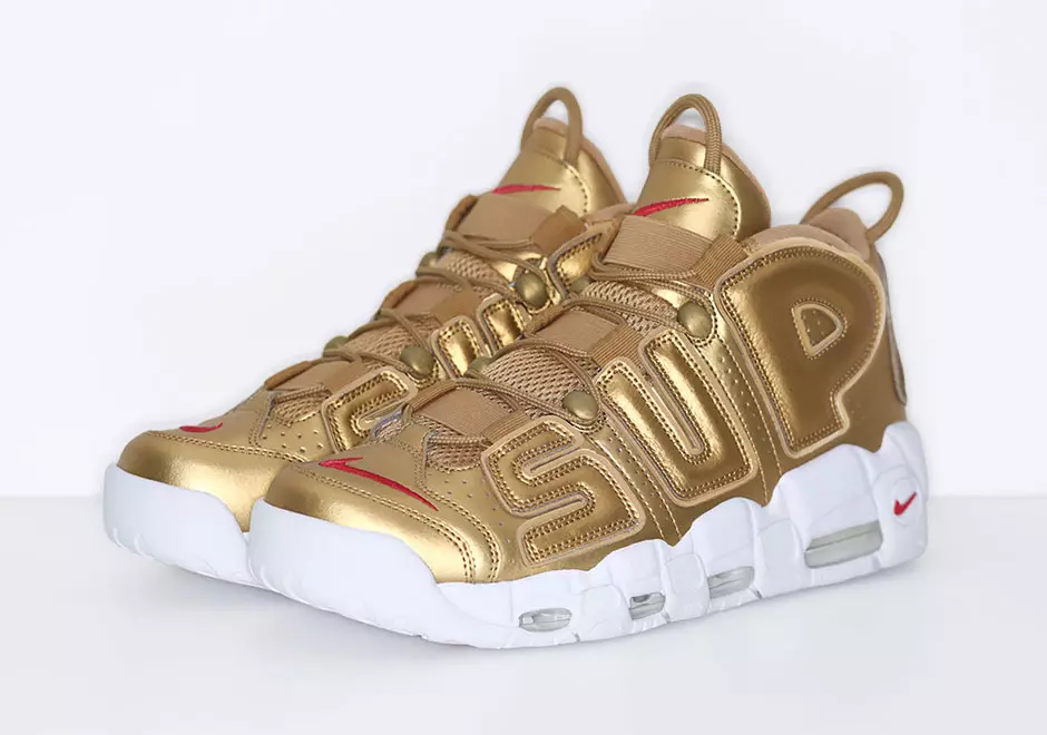 Supreme Nike Air More Uptempo Gold Datum izdaje