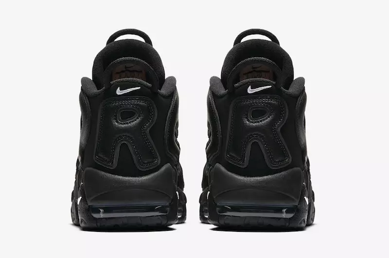 Siyah Supreme Nike Air Daha Fazla Uptempo Yenileme