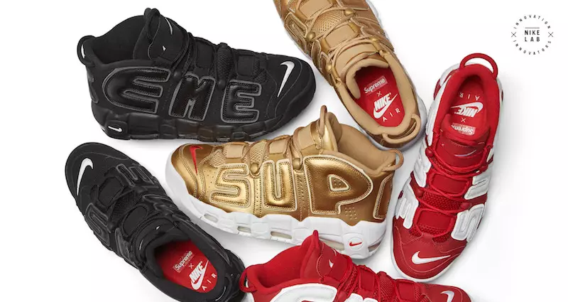 Supreme x Nike Uptempo 28 красавіка